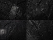 Load image into Gallery viewer, 極美品 CHROME HEARTS クロムハーツ セメタリーパッチ ボストンバッグ タイニーダッフル レザー ブラック 中古 63454