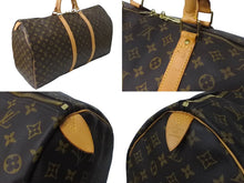 Load image into Gallery viewer, LOUIS VUITTON ルイ ヴィトン キーポル60 ボストンバッグ M41422 モノグラム ブラウン PVC ヌメ革 レザー 美品 中古 63475