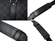 Load image into Gallery viewer, 新品同様 LOUIS VUITTON ルイヴィトン RFID ボストン キーポルバンドリエール45 ダミエグラフィット N41418 ブラック シルバー金具 中古 63537