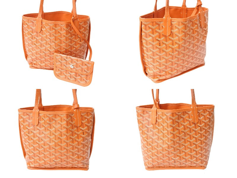 極美品 GOYARD ゴヤール ハンドバッグ アンジュ ミニポーチ付き 