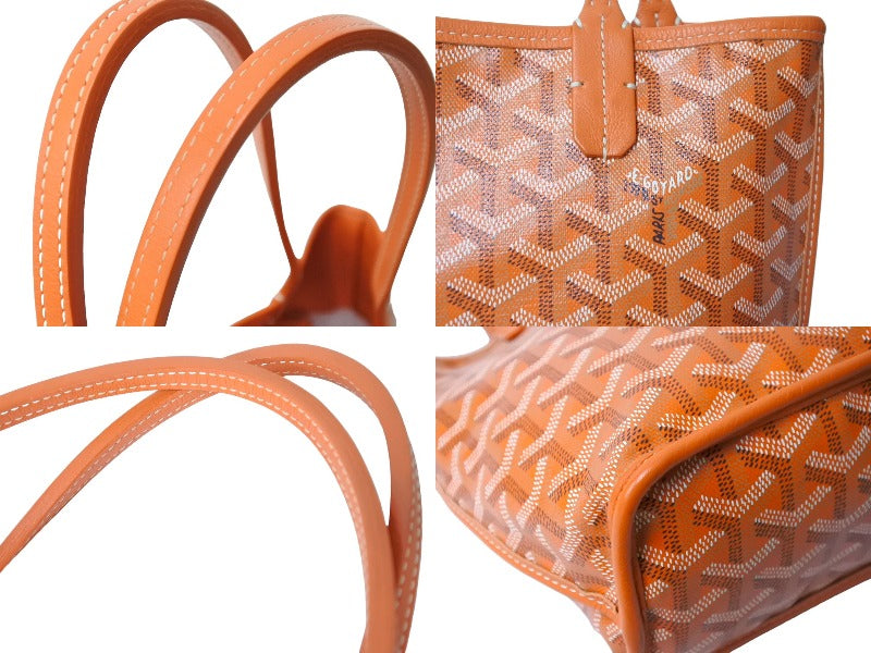 極美品 GOYARD ゴヤール ハンドバッグ アンジュ ミニポーチ付き 