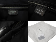 Load image into Gallery viewer, 極美品 ChristianDior クリスチャンディオール レディディオール ミニボストンバッグ カナージュ トロッター柄 ブラック 中古 63886