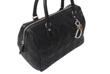 Load image into Gallery viewer, 極美品 ChristianDior クリスチャンディオール レディディオール ミニボストンバッグ カナージュ トロッター柄 ブラック 中古 63886