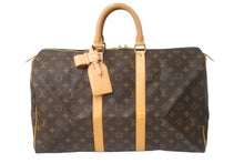 Load image into Gallery viewer, LOUIS VUITTON ルイ ヴィトン キーポル45 ボストンバッグ M41428 モノグラム PVCコーティングキャンバス ブラウン 美品 中古 63995