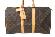 Load image into Gallery viewer, LOUIS VUITTON ルイ ヴィトン キーポル45 ボストンバッグ M41428 モノグラム PVCコーティングキャンバス ブラウン 美品 中古 63995