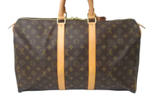 Load image into Gallery viewer, LOUIS VUITTON ルイ ヴィトン キーポル45 ボストンバッグ M41428 モノグラム PVCコーティングキャンバス ブラウン 美品 中古 63995