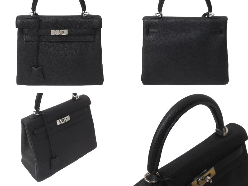 ■HERMES（エルメス）良品 / ハンドバッグ / ブラック 黒 美品 HERMES エルメス25 ハンドバッグ 黒