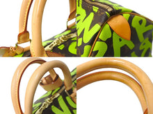 Load image into Gallery viewer, LOUIS VUITTON ルイ ヴィトン キーポル50 モノグラム グラフィティ スティーブン スプラウス M93700 グリーン 美品 中古 64130