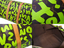 Load image into Gallery viewer, LOUIS VUITTON ルイ ヴィトン キーポル50 モノグラム グラフィティ スティーブン スプラウス M93700 グリーン 美品 中古 64130