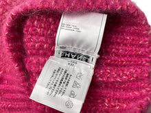 Load image into Gallery viewer, CHANEL シャネル ニットキャップ 09AW P36463K02300 09AW ココチャーム ピンク モヘア ゴールド金具 美品 中古 64145