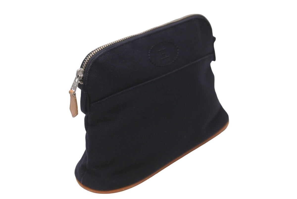 HERMES エルメス ボリードポーチ ミニ ロゴ ラウンド型