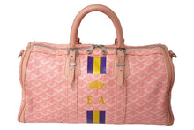 Load image into Gallery viewer, GOYARD ゴヤール クロワジュール ボストンバッグ 限定カラー ピンク マーカージュ イニシャル 良品 中古 64456