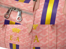 Load image into Gallery viewer, GOYARD ゴヤール クロワジュール ボストンバッグ 限定カラー ピンク マーカージュ イニシャル 良品 中古 64456
