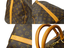 Load image into Gallery viewer, LOUIS VUITTON ルイ ヴィトン キーポルバンドリエール60 ボストンバッグ M41412 モノグラム PVC ヌメ革 レザー 美品 中古 64509