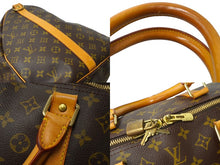 Load image into Gallery viewer, LOUIS VUITTON ルイ ヴィトン キーポルバンドリエール60 ボストンバッグ M41412 モノグラム PVC ヌメ革 レザー 美品 中古 64509