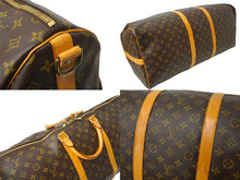 Load image into Gallery viewer, LOUIS VUITTON ルイ ヴィトン キーポルバンドリエール60 ボストンバッグ M41412 モノグラム PVC ヌメ革 レザー 美品 中古 64509