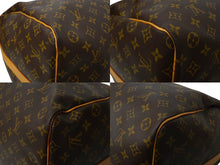 Load image into Gallery viewer, LOUIS VUITTON ルイ ヴィトン キーポルバンドリエール60 ボストンバッグ M41412 モノグラム PVC ヌメ革 レザー 美品 中古 64509