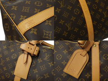 Load image into Gallery viewer, LOUIS VUITTON ルイ ヴィトン キーポルバンドリエール60 ボストンバッグ M41412 モノグラム PVC ヌメ革 レザー 美品 中古 64548