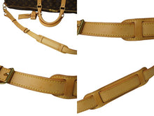 Load image into Gallery viewer, LOUIS VUITTON ルイ ヴィトン キーポルバンドリエール60 ボストンバッグ M41412 モノグラム PVC ヌメ革 レザー 美品 中古 64548