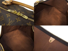 Load image into Gallery viewer, LOUIS VUITTON ルイ ヴィトン キーポルバンドリエール60 ボストンバッグ M41412 モノグラム PVC ヌメ革 レザー 美品 中古 64548