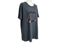 Load image into Gallery viewer, SaintLaurentParis サンローランパリ ブラッドラスター エディ期 Tシャツ 378983 Y2LS1 ブラック レッド 良品 中古 64663