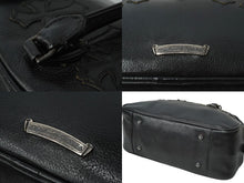 Load image into Gallery viewer, ChromeHearts クロムハーツ スモール ジムバッグ セメタリークロスパッチ ボストンバッグ CHチャーム ブラック 良品 中古 64717