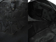 Load image into Gallery viewer, ChromeHearts クロムハーツ スモール ジムバッグ セメタリークロスパッチ ボストンバッグ CHチャーム ブラック 良品 中古 64717