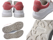 Load image into Gallery viewer, Alexander McQueen アレキサンダーマックイーン キッズ スニーカー マジックテープ サイズ30L ホワイト ピンク オレンジ 良品 中古 64848