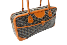 Load image into Gallery viewer, GOYARD ゴヤール サンマルタン ミニボストンバッグ ショルダーバッグ PVC レザー ブラウン ブラック シルバー金具 美品 中古 65104