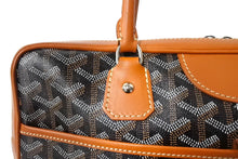 Load image into Gallery viewer, GOYARD ゴヤール サンマルタン ミニボストンバッグ ショルダーバッグ PVC レザー ブラウン ブラック シルバー金具 美品 中古 65104