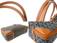Load image into Gallery viewer, GOYARD ゴヤール サンマルタン ミニボストンバッグ ショルダーバッグ PVC レザー ブラウン ブラック シルバー金具 美品 中古 65104