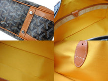 Load image into Gallery viewer, GOYARD ゴヤール サンマルタン ミニボストンバッグ ショルダーバッグ PVC レザー ブラウン ブラック シルバー金具 美品 中古 65104