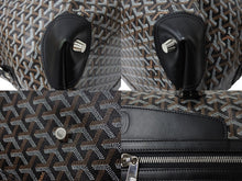 Load image into Gallery viewer, GOYARD ゴヤール ボーイング65 ボストンバッグ ヘリンボーン ゴヤールデインキャンバス ブラック シルバー金具 美品 中古 65129