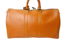 Load image into Gallery viewer, LOUIS VUITTON ルイ ヴィトン キーポル45 ボストンバッグ M42978 旅行バッグ エピレザー ジパングゴールド 美品 中古 65524