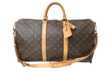 Load image into Gallery viewer, LOUIS VUITTON ルイ ヴィトン キーポルバンドリエール50 ボストンバッグ M41414 モノグラムキャンバス ブラウン 美品 中古 65654