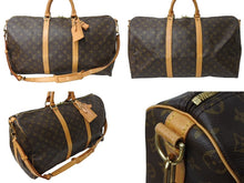 Load image into Gallery viewer, LOUIS VUITTON ルイ ヴィトン キーポルバンドリエール50 ボストンバッグ M41414 モノグラムキャンバス ブラウン 美品 中古 65654
