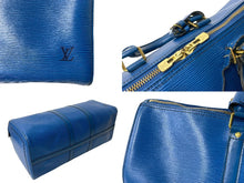 Load image into Gallery viewer, LOUIS VUITTON ルイ ヴィトン キーポル45 ボストンバッグ 旅行バッグ M42975 エピレザー トレドブルー 美品 中古 65669
