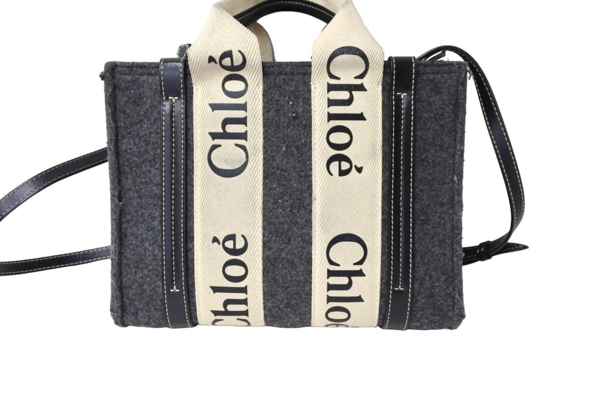 Chloe クロエ ウッディ スモール トートバッグ ハンドバッグ