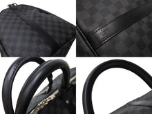 Load image into Gallery viewer, 新品同様 LOUIS VUITTON ルイヴィトン キーポル バンドリエール55 ボストンバッグ N41413 ダミエグラフィット ブラック 中古 65699