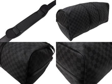 Load image into Gallery viewer, 新品同様 LOUIS VUITTON ルイヴィトン キーポル バンドリエール55 ボストンバッグ N41413 ダミエグラフィット ブラック 中古 65699