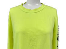 Load image into Gallery viewer, VETEMENTS ヴェトモン 長袖Tシャツ アームロゴプリント クールネック MS16TP23 サイズM 16SS ブラック イエロー 美品 中古 65759