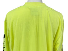 Load image into Gallery viewer, VETEMENTS ヴェトモン 長袖Tシャツ アームロゴプリント クールネック MS16TP23 サイズM 16SS ブラック イエロー 美品 中古 65759