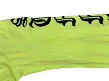 Load image into Gallery viewer, VETEMENTS ヴェトモン 長袖Tシャツ アームロゴプリント クールネック MS16TP23 サイズM 16SS ブラック イエロー 美品 中古 65759