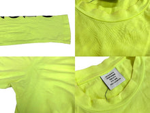 Load image into Gallery viewer, VETEMENTS ヴェトモン 長袖Tシャツ アームロゴプリント クールネック MS16TP23 サイズM 16SS ブラック イエロー 美品 中古 65759