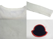 Load image into Gallery viewer, MONCLER モンクレール 長袖Tシャツ ワッペン トップス コットン サイズなし E10918040600 ホワイト 良品 中古 65766