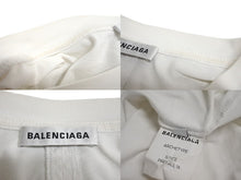 Load image into Gallery viewer, BALENCIAGA バレンシアガ 半袖Tシャツ ミニロゴオーバーサイズTシャツ 2017 ホワイト コットン XS 482204 美品 中古 65915