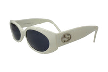 Load image into Gallery viewer, GUCCI グッチ GG サングラス ホワイト アイウェア 白 小物 眼鏡 ロゴ 56□16 GG2196 シルバー金具 中古 66073