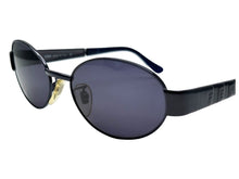 Load image into Gallery viewer, FENDI フェンディ サングラス 眼鏡 ペカンロゴ カラーレンズ メタル SL7166 サイズ51 ネイビー 美品 中古 66083