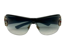 Load image into Gallery viewer, GUCCI グッチ サングラス GG2746/S ホースビット ブルーグラデーション 花柄 73□01 125 ゴールド金具 美品 中古 66085