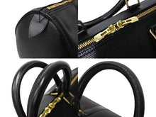 Load image into Gallery viewer, Louis Vuitton ルイヴィトン エピ キーポル45 ボストンバッグ 旅行カバン M59062 エピレザー ノワール ゴールド 美品 中古 66521